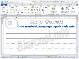 Tips Office Cara Membuat Garis Horizontal Secara Otomatis Di Microsoft Word Atau Menghapusnya My Biarcool Info