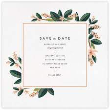 Printable Modern Simple Wedding Invitations With Olive Green Leaves Gold Foil Geometric Frame And Wordings Cheap Wedding Invitation Spring Wedding Invitation Wedding Saving Wedding Cards Save The Date Templates