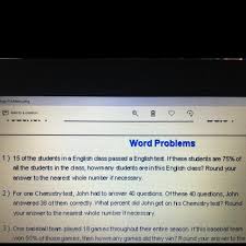 Assistance with savvas sign in. 15 Of The Students In A English Class Passed A English Test If These Students Are 75 Of All The Brainly Com