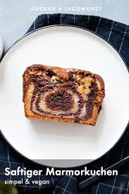 Saftiger Veganer Marmorkuchen Rezept Vegan Marmorkuchen Marmorkuchen Saftig Vegane Kuchenrezepte