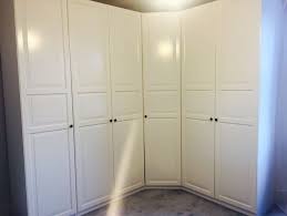 Ikea Pax White Wardrobes With Birkland Doors Double Single And Corner Ikea Dressing Room Ikea Pax Trendy Bedroom