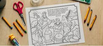 Printable coloring pages for kids and adults. Come Follow Me Coloring Pages Lds365 Resources From The Church Latter Day Saints Worldwide