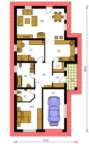 Wybierz projekt domu z bogatej bazy gotowych projektów, lub skontaktuj się z nami projekt domu gratis kompleksowa budowa domu. Projekt Domu Na Uzky A Dlhy Pozemok S Garazou Bungalow 21 Prodom Spol S R O
