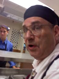 Chef Bob prepares today's menu.** Henta Treater eater