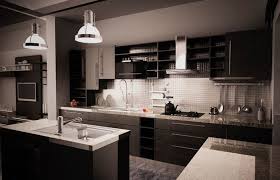 kitchen designs dark red cupboard
