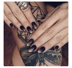 Almond Black And Grey Ombre Nails Pretty Ombre Nails Brown Acrylic Nails Ombre Nails Almond Acrylic Nails