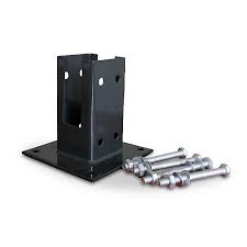 Wickey portique balançoire aire de jeux smart move avec extension d'escalade portique bois pour enfants. Base De Poteau A Fixer Neva Noir 7 X 7 Cm Castorama