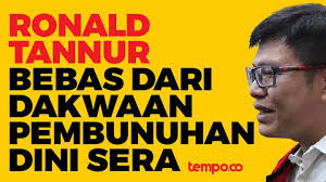 Gregorius Ronald Tannur Bebas dari Dakwaan Pembunuhan Dini Sera