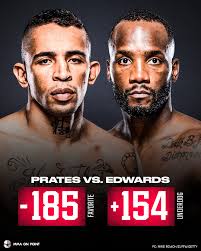 Former champ Leon Edwards opens as an underdog against Carlos Prates 👀