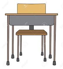 Should i get a desk chair with or without armrests? Front View Of An Empty School Desk With Chair Royalty Free Cliparts Vectors And Stock Illustration Image 108935661