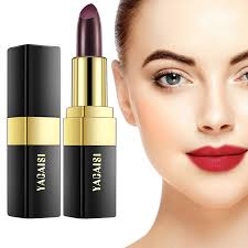 QssLn Black Rose Lipstick,Fast Apply Color Changing Waterproof Lipstick