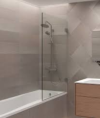 Looks better, also easier to clean. The Shower Lab View 18 Bath Shower Screen
