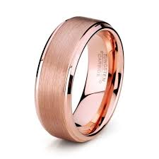 8mm Rose Gold Tungsten Mens Wedding Band Goldweddingrings Goldrings Rings R With Images Mens Wedding Bands Tungsten Tungsten Wedding Bands Mens Wedding Bands
