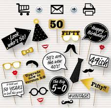 50th Birthday Photo Booth Props Printable 50th Birthday Party Printable Photo Booth Props Glasses Etsy 50th Birthday Party Ideas For Men Birthday Props 50th Birthday Party