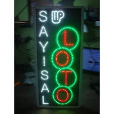 Sayisal Loto Dik 70x30cm Mantar Led Tabela Led Mantar Ic Tasarim
