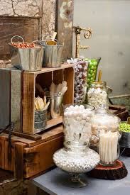 Rustic Wedding Party Ideas Photo 2 Of 8 Rustic Candy Bar Wedding Candy Table Bridal Shower Candy Bar