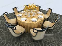 European Restaurant Chairs Model 3d Model Download Free 3d Models Download