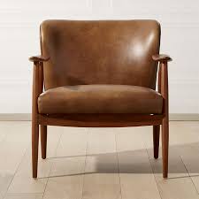Modern Accent Chairs And Armchairs Cb2 Brown Leather Chairs Modern Furniture Living Room Leather Accent Chair