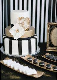 Graphic Bridal Shower Gold Wedding Cake Black Gold Wedding Gold Cake