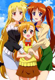 pin on mahou shoujo lyrical nanoha anime manga