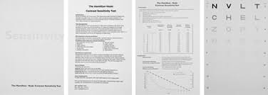 The Hamilton Veale Contrast Sensitivity Test And Chart