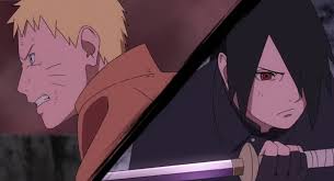 Naruto And Sasuke Against Momoshiki Otsutsuki Animasi Gambar