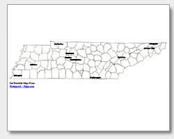 Tennessee is a state located in the southern united states. Printable Tennessee Maps State Outline County Cities