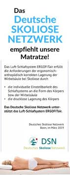 Bei skoliose ist flexible & drucklose lagerung der wirbelsäule ideal ▷ das einzige schlafsystem, das vom deutschen skoliose netzwerk unterstützt wird! Ergofitair Skoliose Matratze Ergofitair Skoliose Matratze Profil Pinterest