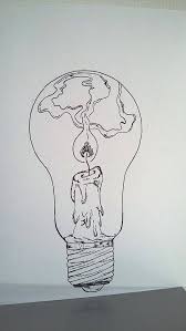 Black And White Light Bulb Drawing Poster Illustration Black And White Bulb Hold A Lit Lamp Art Drawings Cool Art Drawings Tears Art