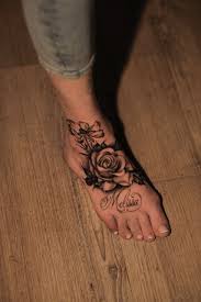 Lots of people are going completely crazy over them and designs check out these foot tattoos with a crystal effect. Tattoos Roses Hand Foot Tattoos Girls Tattoos For Women Flowers Foot Tattoos