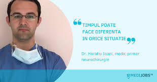 Ma ajutat foarte mult,,,,,nu am cuvinte sa i multumesc si nu o sa mi ajunga o viata sa i pot multumi,pentru tot ce a facut pentru mine,respect domnule doctor!!! Dr Horatiu Ioani Medic Primar Neurochirurgie Interviu Medijobs
