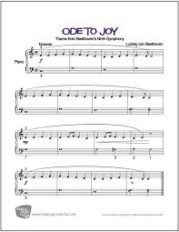 Joyful Joyful We Adore Thee Ode To Joy Free Piano Sheet Music Lyrics Ode To Joy Sheet Music Learn Piano