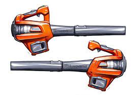 Husqvarna Professional Battery Leaf Blower On Behance Industrial Design Sketch Technical Illustration Machine Design