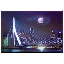 Die modernen zimmer sind komfortabel und komplett. Magnete Foto Magnet Rotterdam Erasmus Brucke Nacht