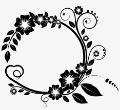 Vektor bunga png hitam putih corner page border designs clipart. Ornament Bunga Png Black Floral Frame Png Transparent Png 829x720 Free Download On Nicepng
