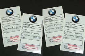 Bmw Owner Oil Change Service Reminder Sticker Set Of 4 Reminder Stickers Sticker Set Oil Change