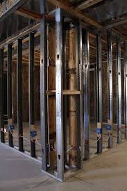 Metal Stud Construction Metal Stud Wall Framing Metal Stud Framing Steel Frame House Stud Walls