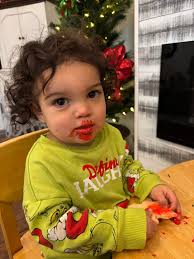 To say the least I think he liked his cake!! Noah Holsomback Riley Tavares