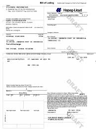 Dicom freight bill of lading : Bl Iqbal Bill Of Lading Cargo