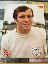 GREENOCK MORTON FC LEGEND ALLAN McGRAW RARE HAND SIGNED + PROGRAMME