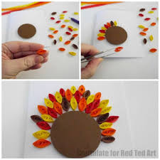 First, cut an oval shape with an oval template. Quilled Thanksgiving Cards For Kids Red Ted Art Make Crafting With Kids Easy Fun
