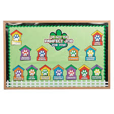 Paw Print Classroom Job Chart By Fun Express