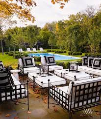 Get 5% in rewards with club o! White Outdoor Lounge Furniture With Black Trimmings Megan Winters White Patio Furniture Cheap Patio Furniture Wrought Iron Patio Furniture