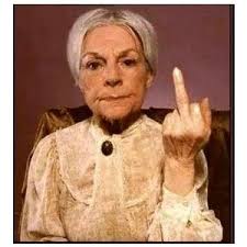 Image result for old lady shooting finger