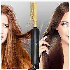 It doesn't hurt to add some texturizing spray beforehand, either. Multifunction Beard Straightening Hot Comb Electric Straight Hair Brush Styling Gold Irons Hair Straightener Quick Heating Sale Banggood Com