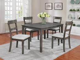 Henderson Driftwood Grey 5 Piece Dinette 399 00 Table 48 X 36 X 30 H Chair 18 X 17 5 Solid Wood Dining Set Dining Room Table Set Nook Dining Set