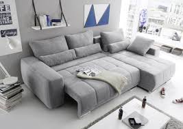 Eckcouch Lopez Couch Schlafsofa Funktionssofa Ausziehbar Hellgrau 305 Cm In 2020 Sofa Bett Sofa Wohnlandschaft Kleine Couch