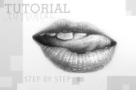 Learn how to draw teeth with this easy tutorial for beginners showing the process step by step! Drawing Lips Teeth And Tongue With Charcoal Pencil Easy And Simple Realistic Drawings Lips Drawing Charcoal Drawing