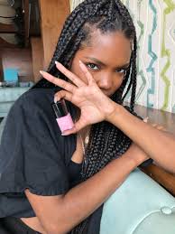 Hair braidingdiamond african hair braiding llc is a clean, quiet and friendly place to do your hair. Ryan Destiny Holding A Bottle Of Rose All Day By P8nt In Support Of The Mercy Education Project In Detroit Hair Styles Beautiful Dark Skin Box Braids Styling