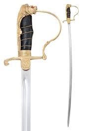 Felino fossile del quaternario del genere machairodus. Sciabola Da Ufficiale Prussiano Sciabola Da Cavalleriasciabola Ufficiale Tedesco Sciabola Lionhead